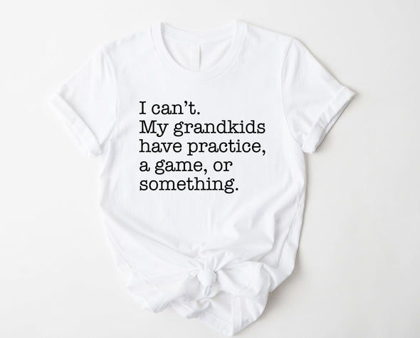 Grandkids, I Can't Graphic Tee and Hoodie