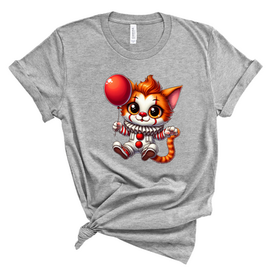 Horror Kitty Clown Graphic Tee