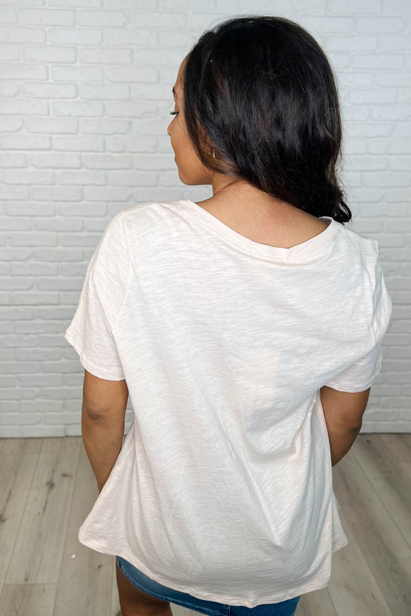 I Don't Have To Choose V-Neck Tee in Oatmeal