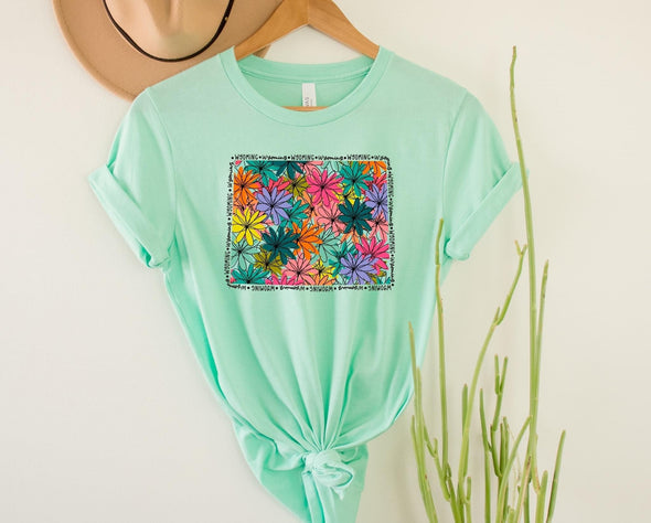 Wyoming Floral Graphic Tee