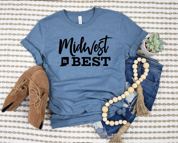 IN Midwest Is Best Graphic Tee