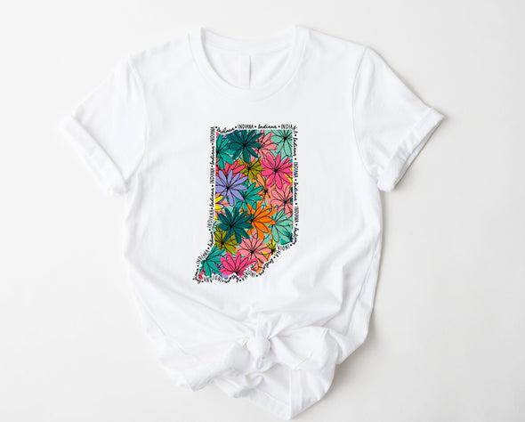 Indiana Floral Graphic Tee