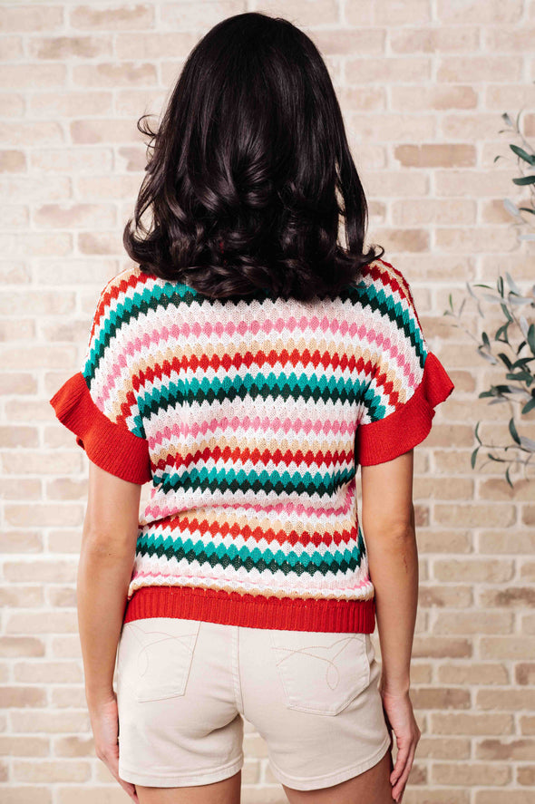It's A Go Striped Knit Top