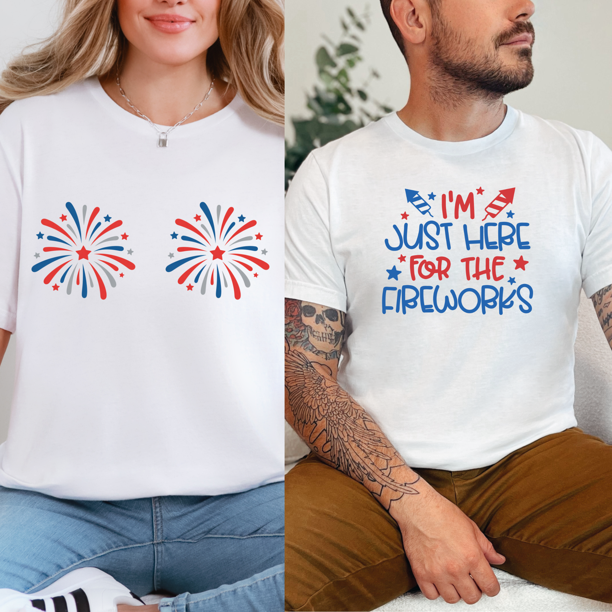 Just Here For The Fireworks Graphic Tee – Broadway & Arthur Boutique