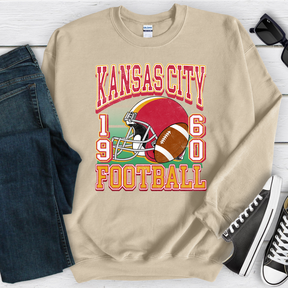 Kansas City Retro Football Sweatshirt