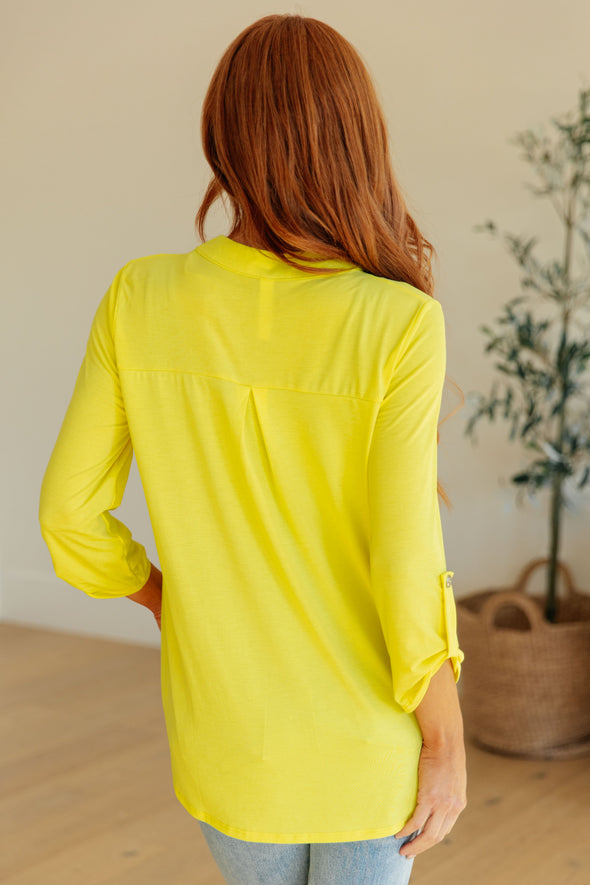 Lizzy Top In Neon Yellow