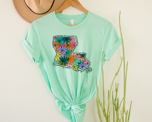 Louisiana Floral Graphic Tee