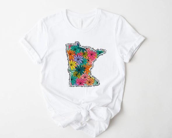 Minnesota Floral Graphic Tee