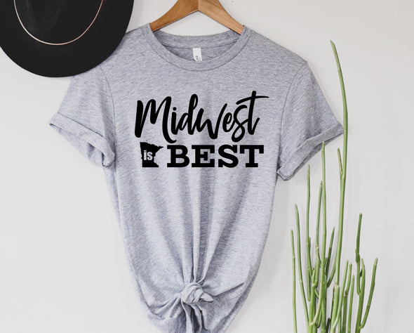 MN Midwest Is Best Graphic Tee