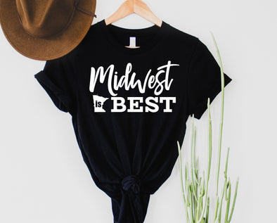 MN Midwest Is Best Graphic Tee