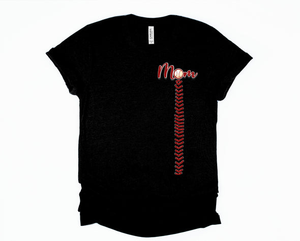 Mom Baseball Laces Graphic Tee