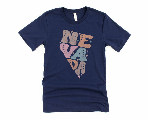 Pastel Nevada Graphic Tee and Sweatshirt