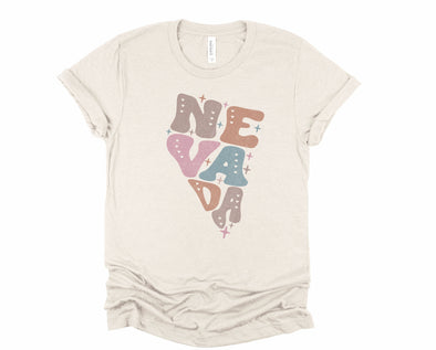 Pastel Nevada Graphic Tee and Sweatshirt