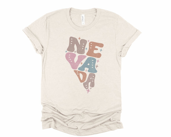 Pastel Nevada Graphic Tee and Sweatshirt