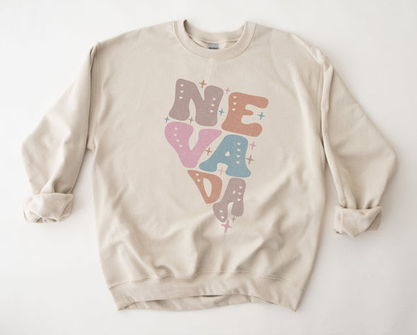 Pastel Nevada Graphic Tee and Sweatshirt