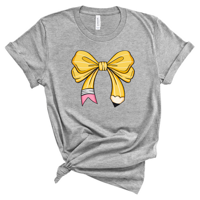 Pencil Bow Graphic Tee