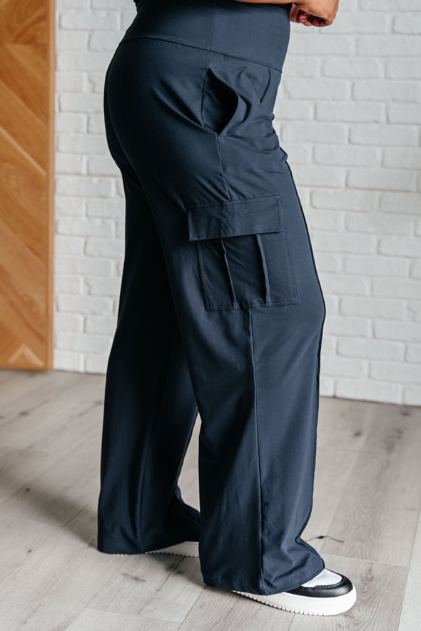 Race To Relax Cargo Pants in Nocturnal Navy