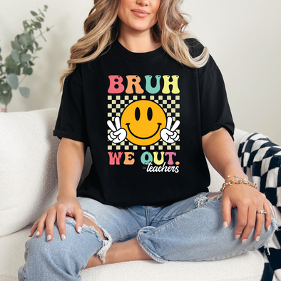 Retro Bruh We Out Graphic Tee