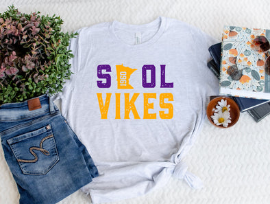 Skol Vikes Graphic Tee and Sweatshirt