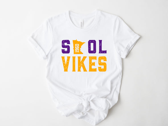 Skol Vikes Graphic Tee and Sweatshirt