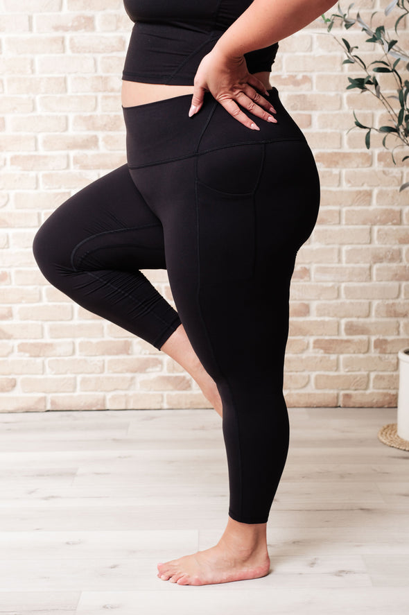 Somewhere To Start Leggings in Black