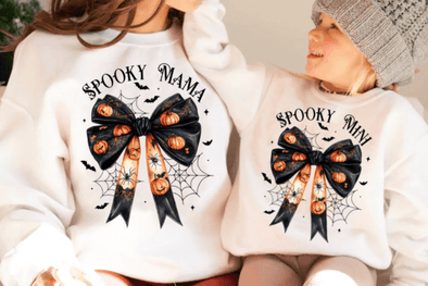 Spooky Mama Coquette and Spooky Mini Coquette Graphic Tee