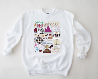 Swift Albums Graphic Tee and Sweatshirt