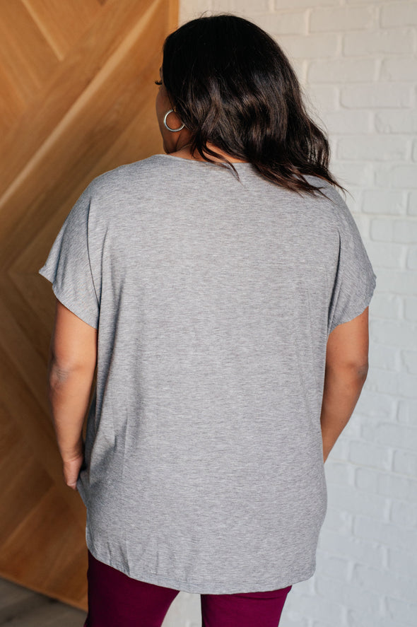 Take It Easy Eyelet Trim Top