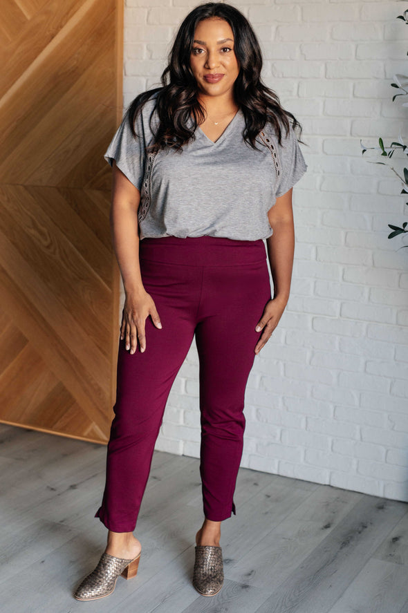 Take It Easy Eyelet Trim Top