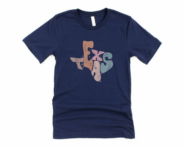 Pastel Texas Graphic Tee and Sweatshirt