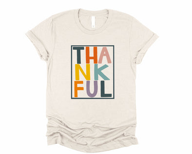Colorful Thankful Graphic Tee