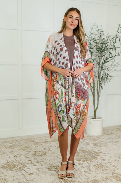 Tide To Me Open Front Kimono