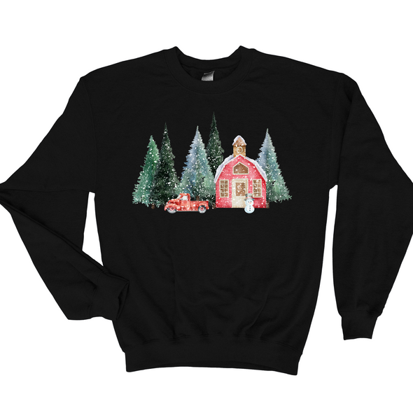 Red Truck Christmas Sweatshirt