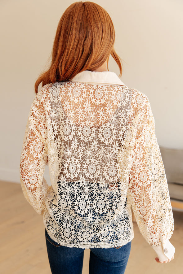 Vintage Lace Button Up