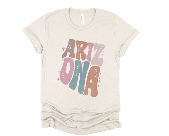 Pastel Arizona Graphic Tee and Sweatshirt