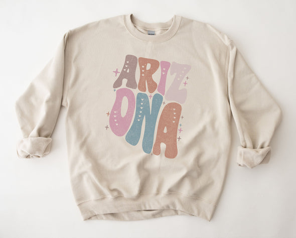 Pastel Arizona Graphic Tee and Sweatshirt