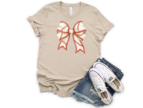 Baseball Bow Graphic Tee