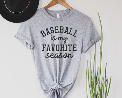 Baseball Is My Favorite Season Graphic Tee