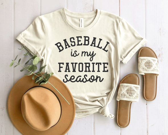 Baseball Is My Favorite Season Graphic Tee