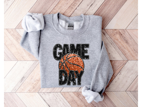 Basketball Bling Graphic Tee and Sweatshirt