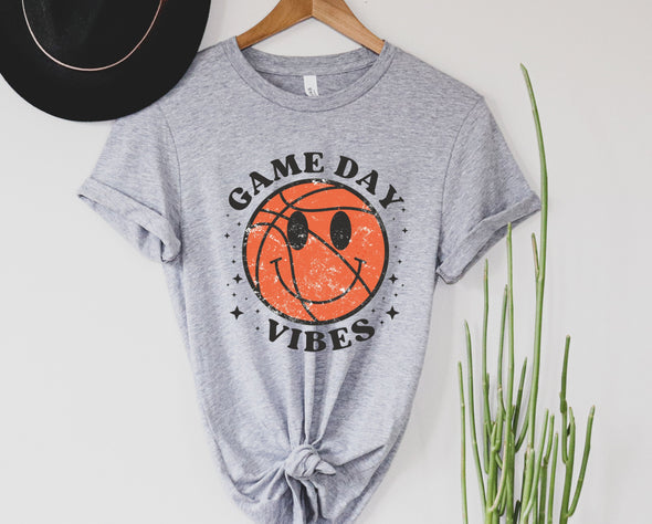 Basketball Game Day Vibes Graphic Tee