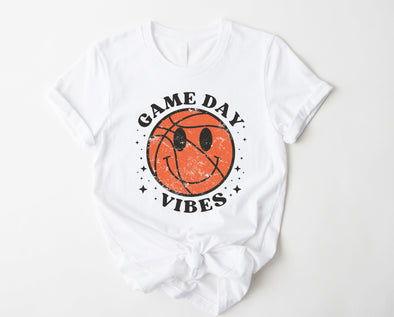 Basketball Game Day Vibes Graphic Tee