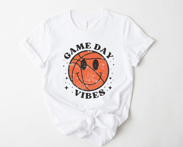 Basketball Game Day Vibes Graphic Tee