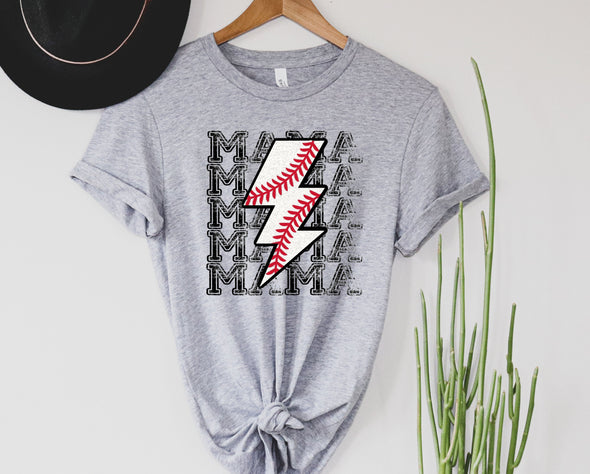 Baseball Mama Bolt Graphic Tee