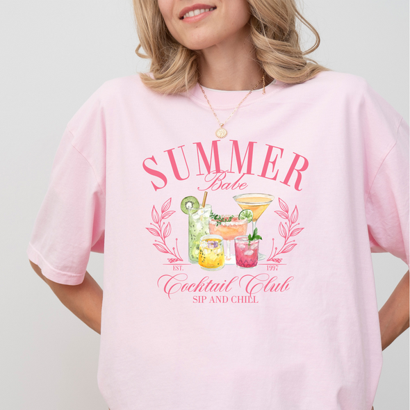 Summer Babe Cocktail Club Graphic Tee