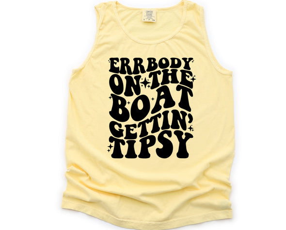 Boat Getting Tipsy Graphic Tee