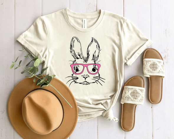 Bunny With Glasses Graphic Tee