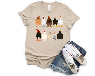 Chicken Breeds Graphic Tee