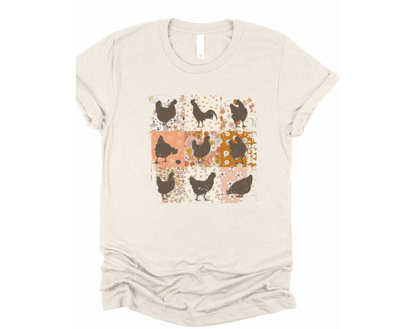 Chicken Patch Graphic Tee and Sweatshirt