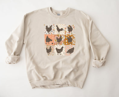 Chicken Patch Graphic Tee and Sweatshirt